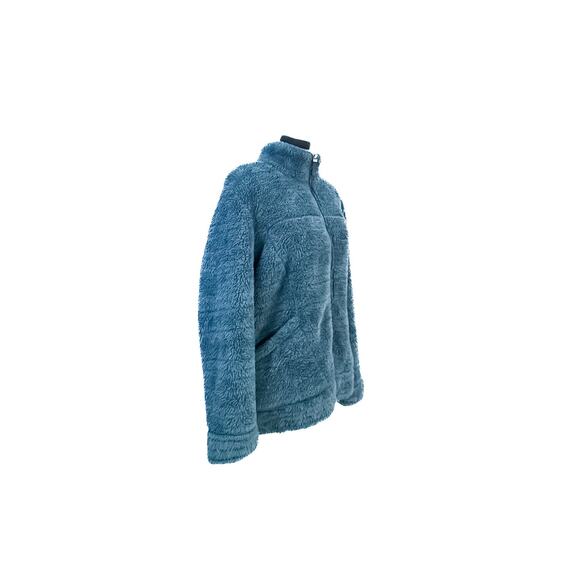 Free Country Teal Blue Zip-Up Sherpa Sweater - XL - Picture 4 of 8